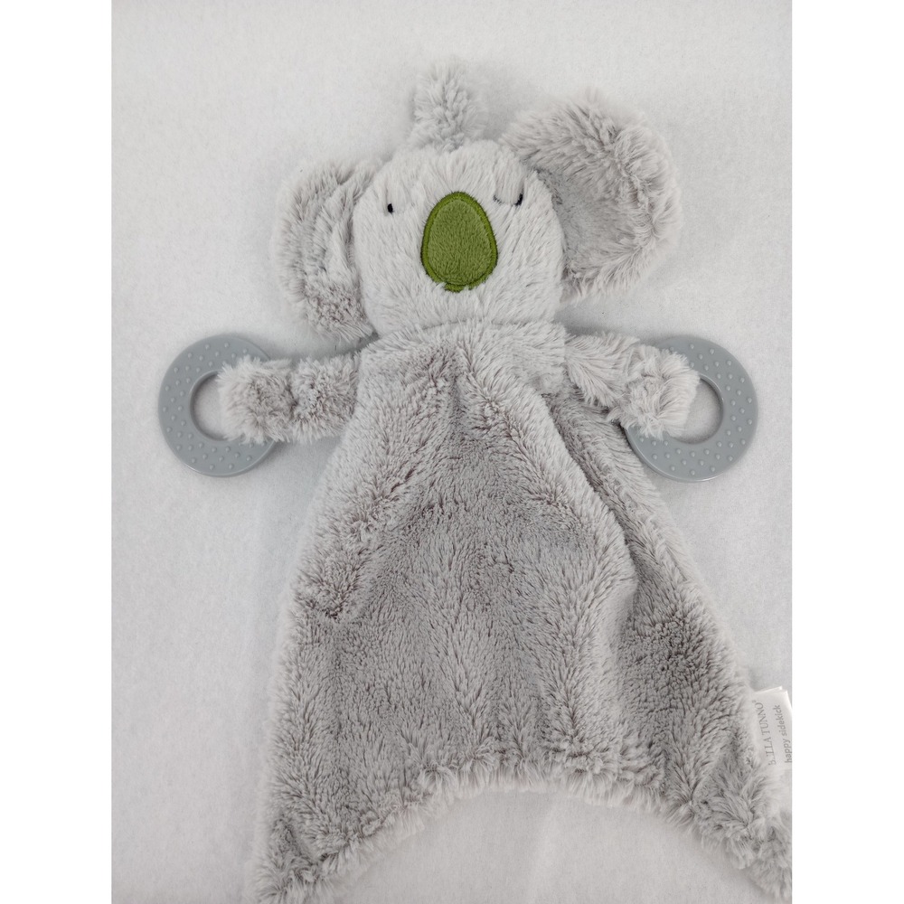 Bella Tunno Happy Sidekick Baby Gray Koala Plush Teether Lovey